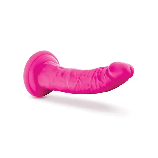 Blush Au Naturel Bold Jack 7 in Posable Dual Density Dildo with Suction Cup Purple Blush Dildos