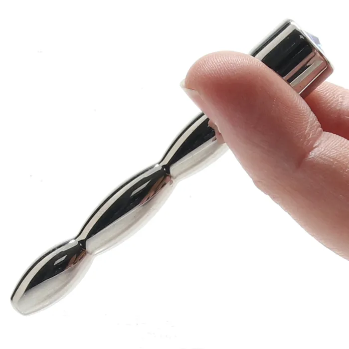 Electric Eel Blueline 2 Inch Steel Bling Bling Wavy Penis Plug Anal