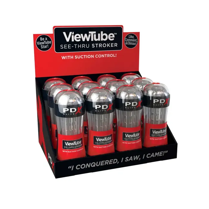 Male Sex Toys Pdx Elite Viewtube Seethru Stroker Display 12ct Pipedream Products Male Sex Toys Pdx Elite Viewtube Seethru Stroker Display 12ct Pipedream Products