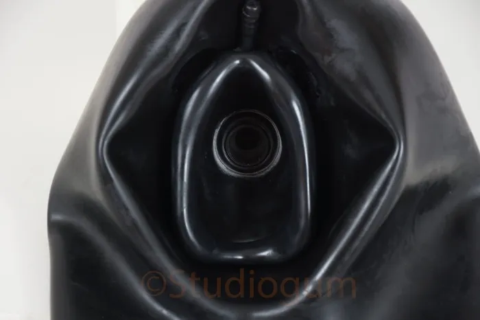 Studio Gum Studio Gum Heavy Rubber Anaesthesia Mask Black No Eyes Size 41 Dildos