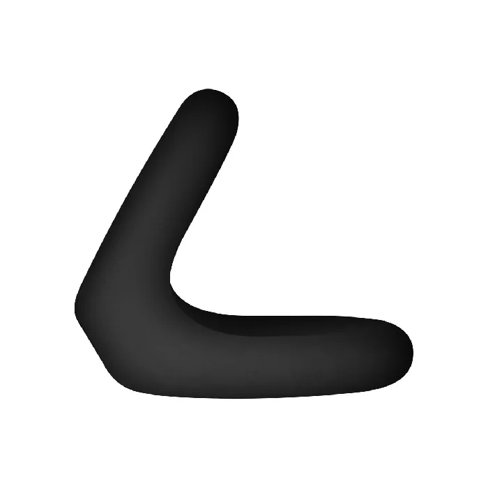 FORTO FORTO F22 Double Liquid Silicone D Ring Medium Black Female Sex Toys