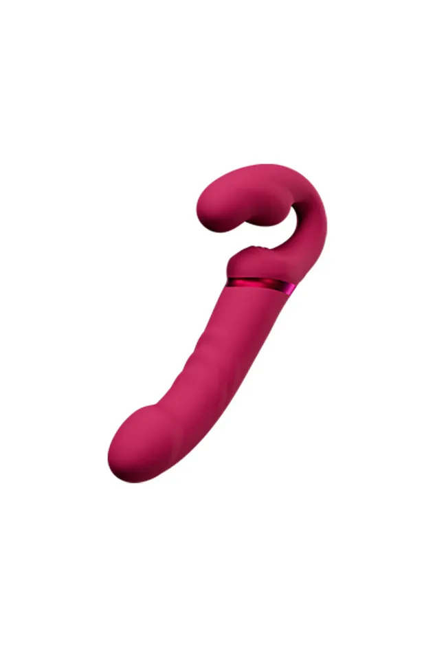 Lovense Lapis AppControlled Strapless Strapon Pink Lovense Vibrators