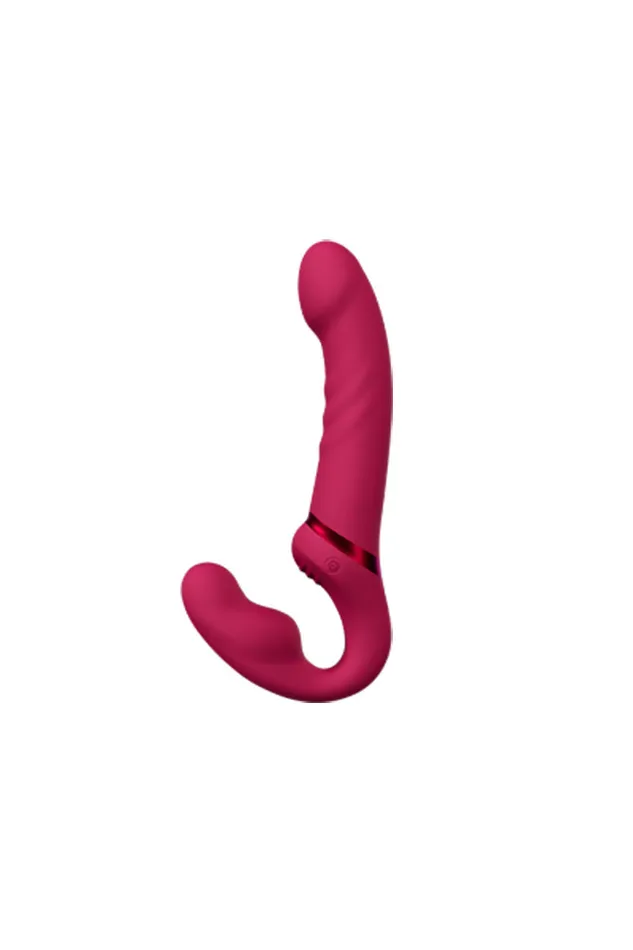 Lovense Lapis AppControlled Strapless Strapon Pink Lovense Vibrators