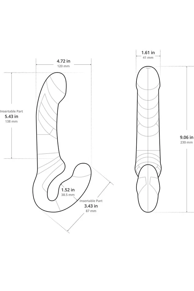 Lovense Lapis AppControlled Strapless Strapon Pink Lovense Vibrators