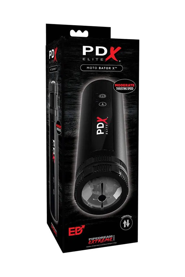 Pipedream Male Sex Toys Pipedream Extreme PDX Elite Moto Bator X Thrusting Male Masturbator Black