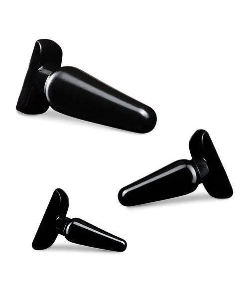 Anal Blush Novelties Blush Anal Adventures Basic Plug Kit Black