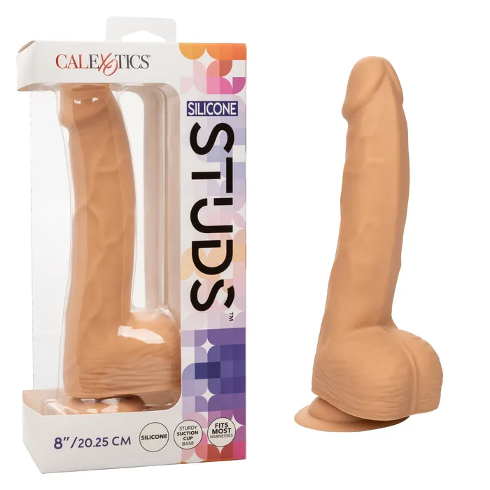 California Exotics Silicone Studs Realistic Dildo with Balls California Exotics Female Sex Toys