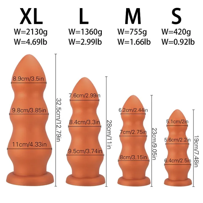 propinkup Anal Super Thick Liquid Silicone Anal Dildo Anal Expansion Monster Anal Dildo Plug