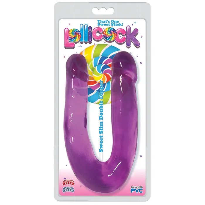 Lollicock Dildos Lollicock Sweet Slim Double Dipper Dildo Purple
