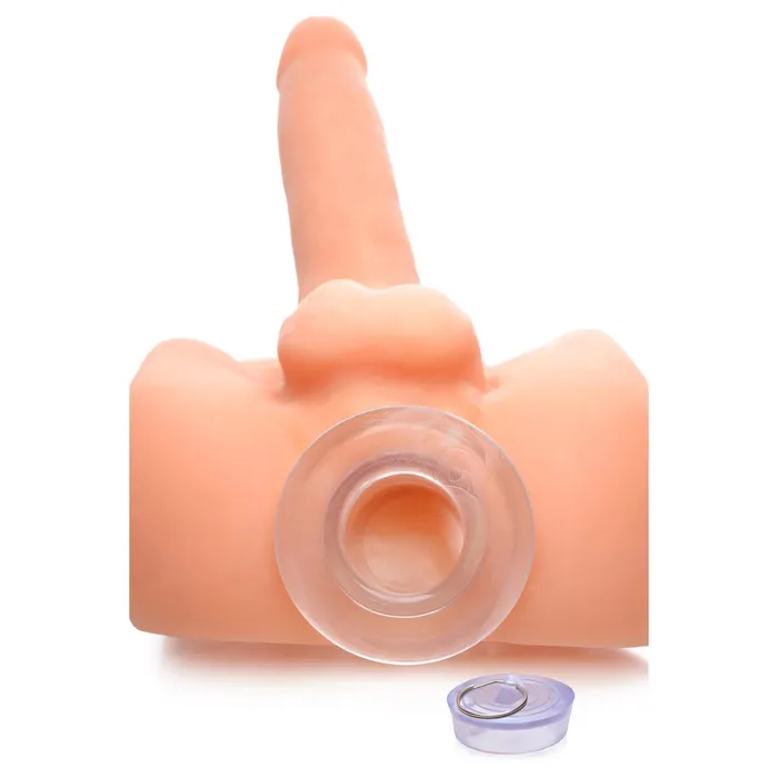 Master Series Ass Bung Clear Hollow Anal Dilator with Plug XL Male Sex Toys