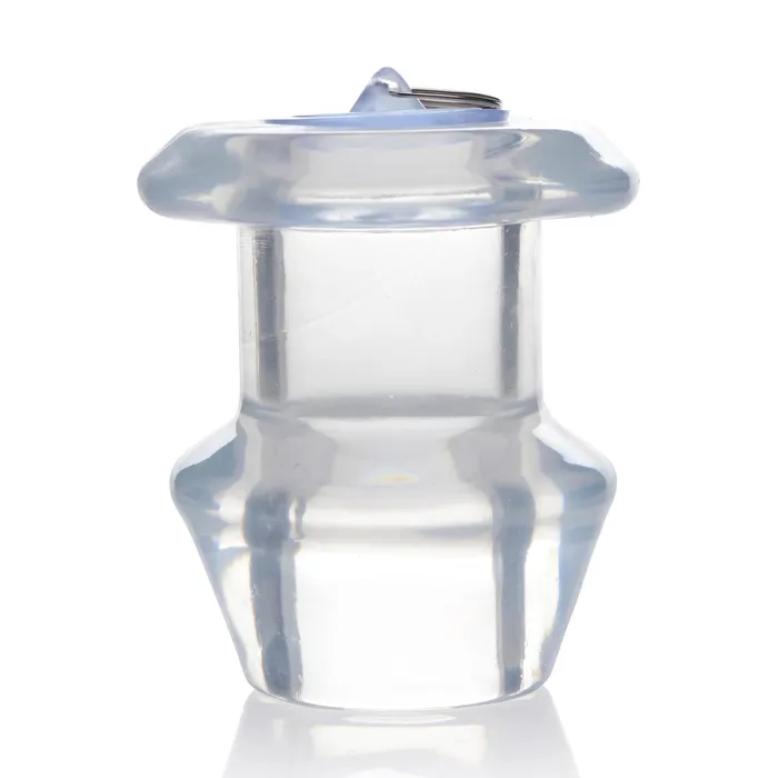 Master Series Ass Bung Clear Hollow Anal Dilator with Plug XL Male Sex Toys
