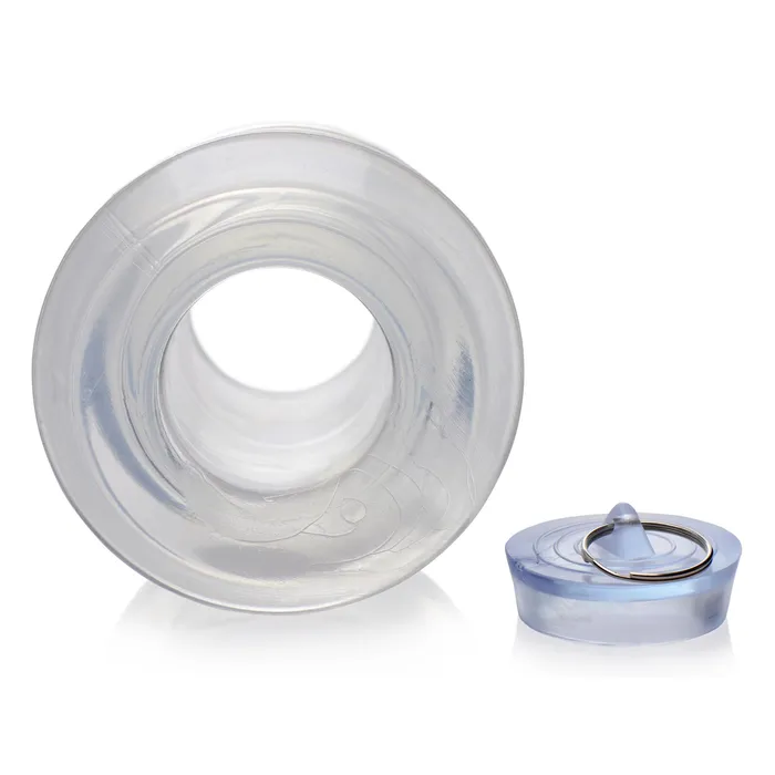 Master Series Ass Bung Clear Hollow Anal Dilator with Plug XL Male Sex Toys