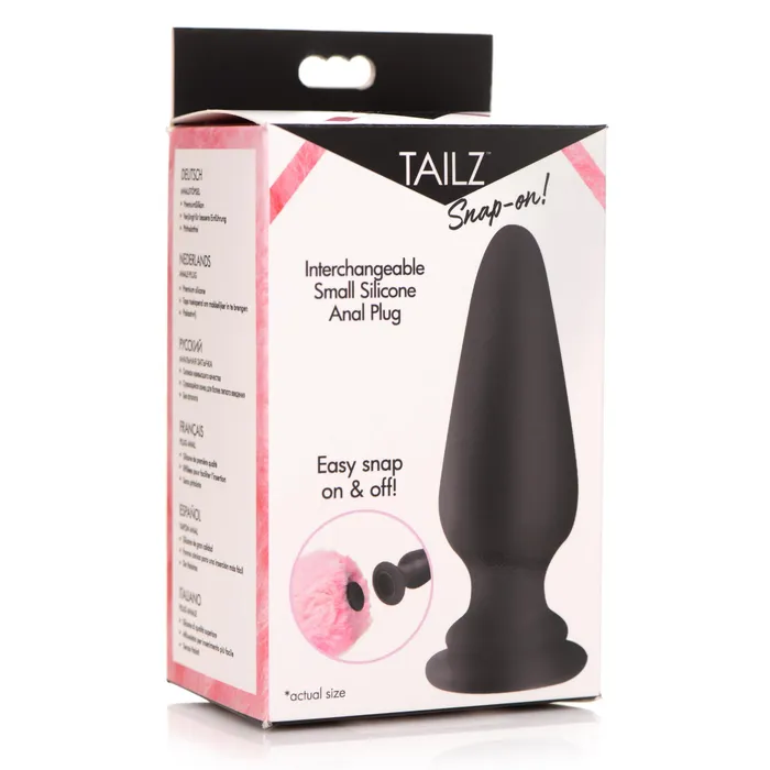 SnapOn Interchangeable Small Silicone Anal Plug Tailz Male Sex Toys
