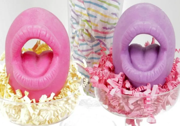Vibrators Its the Bomb Weenie Washer Purple Mouth Gag Gift in a Gift Can