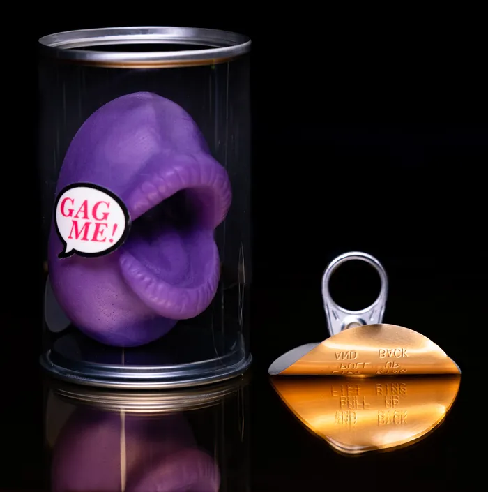 Vibrators Its the Bomb Weenie Washer Purple Mouth Gag Gift in a Gift Can