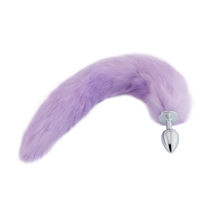 Anal Purple Fox Tail Plug 16 Love Plugs