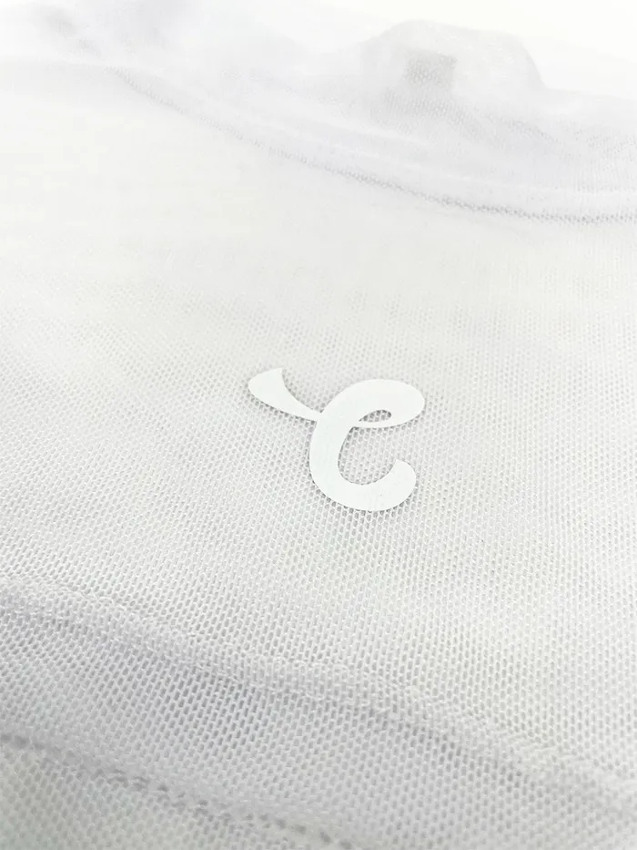 Chaturbate Store Male Sex Toys White Mesh Super Cropped Long Sleeve