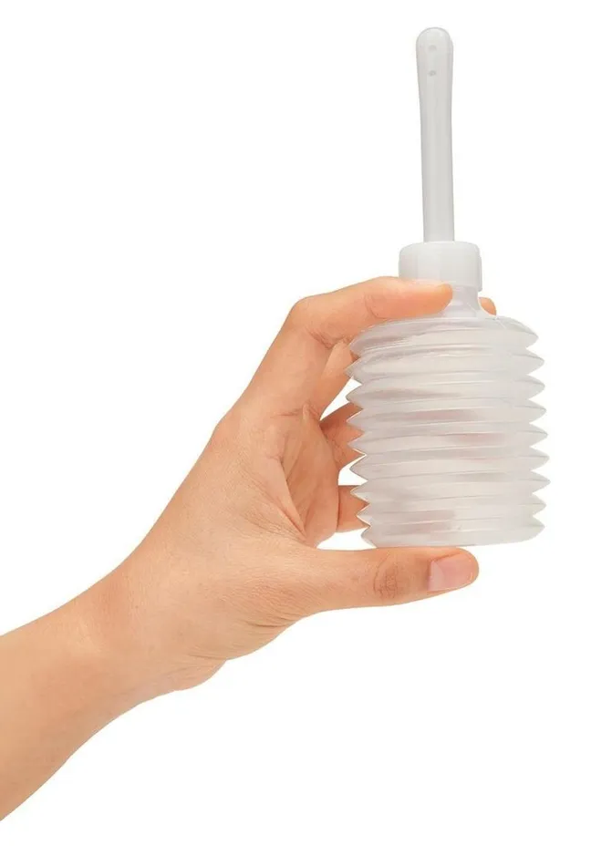 CleanScene Anal Cleanscene Soft Squeeze Beaded Anal Douche Set with Flared Base
