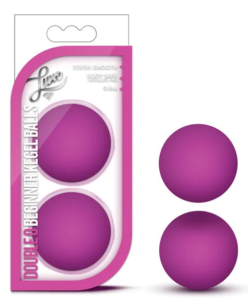 Dildos Blush Luxe Double O Beginner Kegel Balls Pink Open Desires
