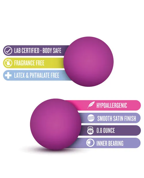 Dildos Blush Luxe Double O Beginner Kegel Balls Pink Open Desires