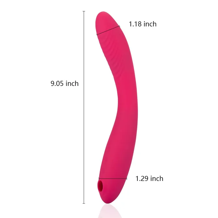 Female Sex Toys Slim Clit Vibrator Thrusting Massage with Heating Function Earlypeach