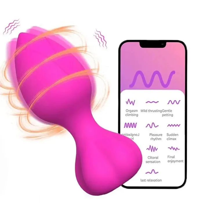 Inyarose Male Sex Toys Rose Vibrating Anal Plug