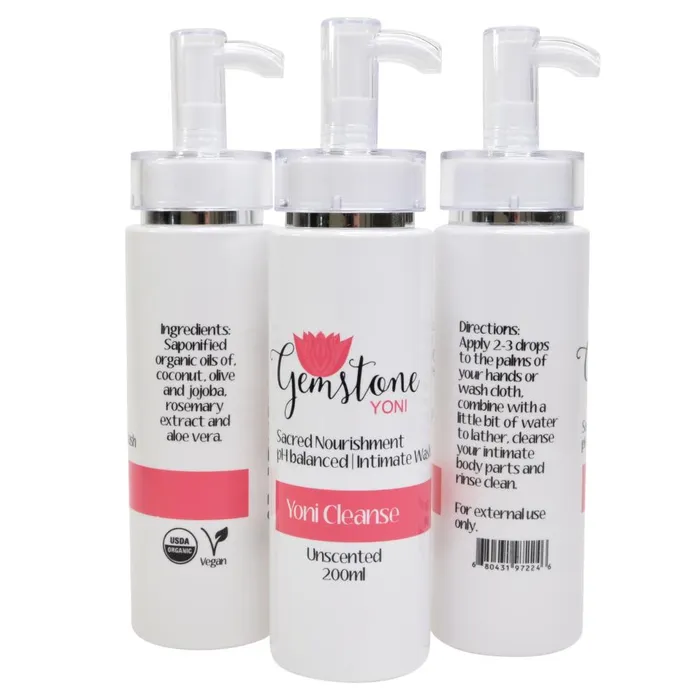Organic Vegan Yoni Wash Gemstone Cleanser Gemstone Yoni Vibrators
