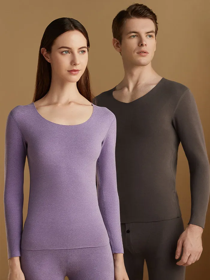 Seamless Warm Mens Button Couple Pajamas Set mysite Female Sex Toys