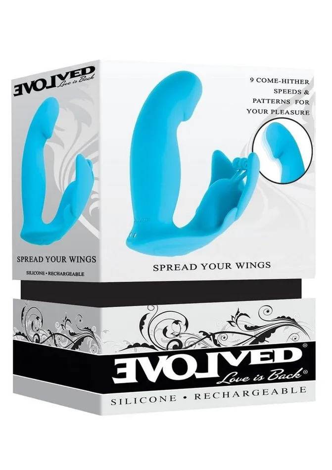 Spread Your Wings Rechargeable Silicone Multi Vibrator Evolved Female Sex Toys
