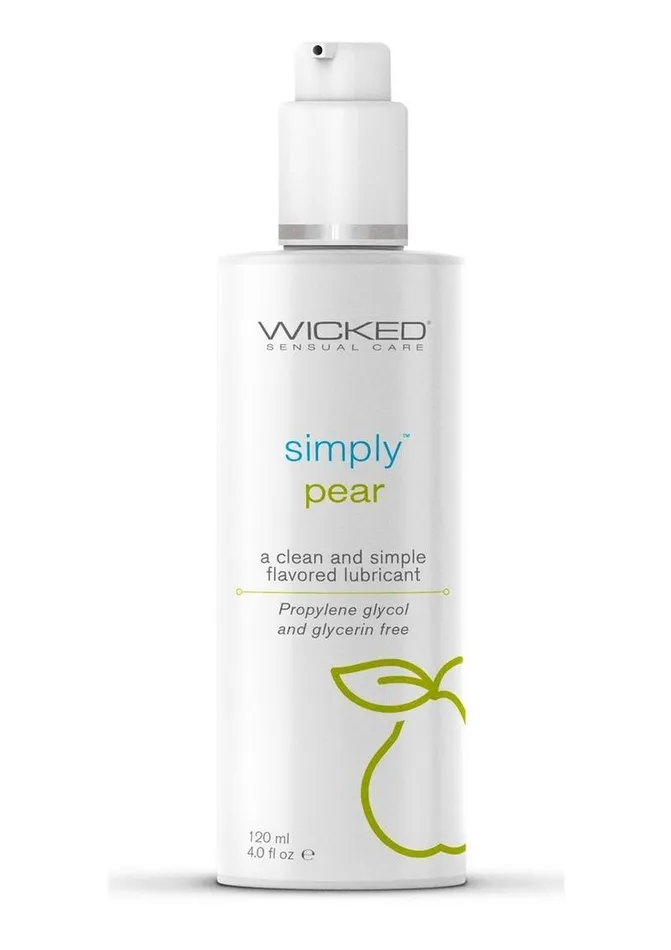 Wicked Simply Lubricants Wicked Simply Water Based Flavored Lubricant 4oz Pear Wicked Simply Lubricants Wicked Simply Water Based Flavored Lubricant 4oz Pear