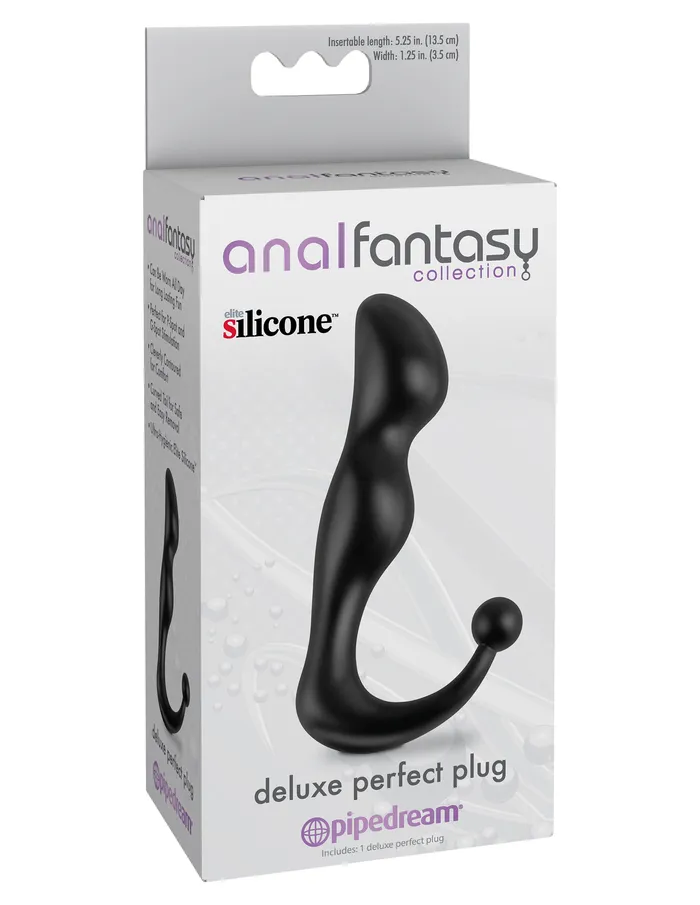 Anal Fantasy Collection Deluxe Perfect Plug Black Pipedream Anal Anal Fantasy Collection Deluxe Perfect Plug Black Pipedream Anal