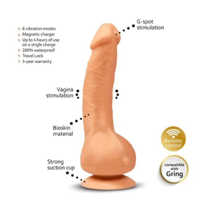 Gvibe Dildos Greal MINI Flesh w Suction Cup