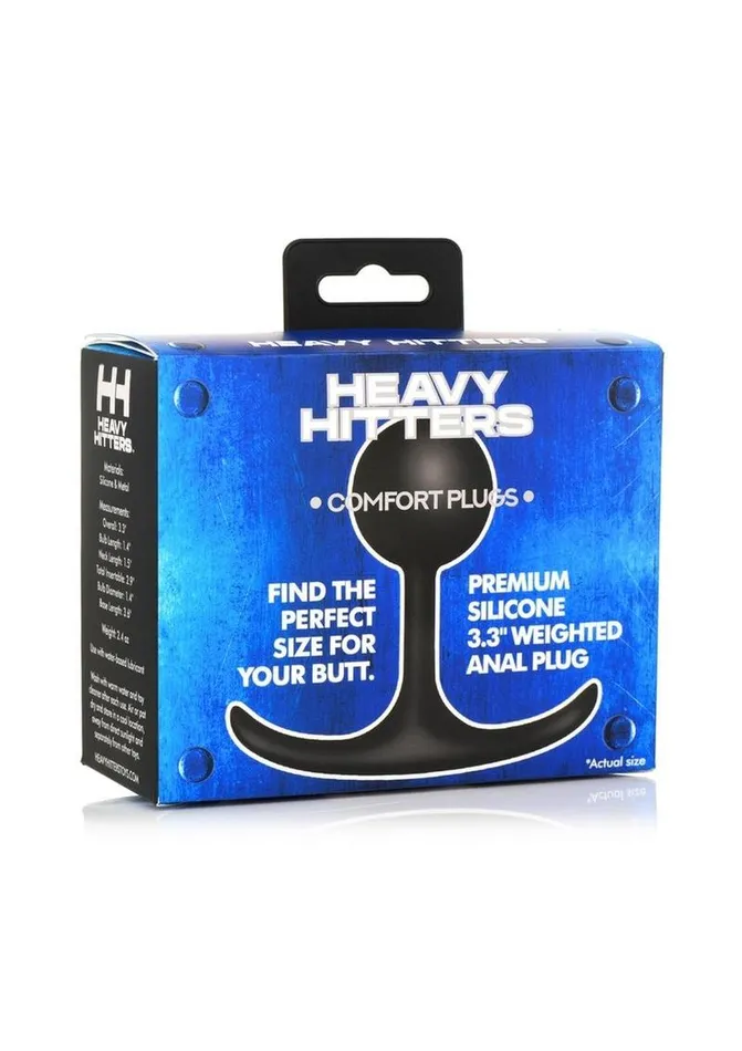 Heavy Hitters Comfort Plugs Silicone Weighted Round Plug HEAVY HITTERS Anal