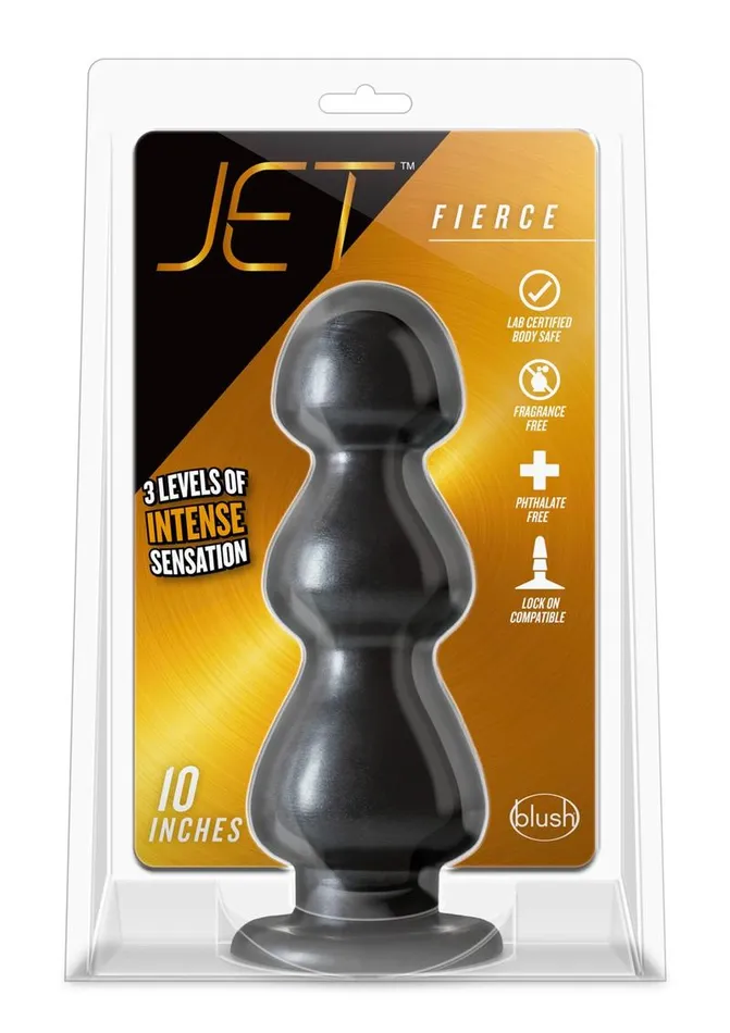 Jet Fierce Butt Plug Carbon Metallic Jet Anal