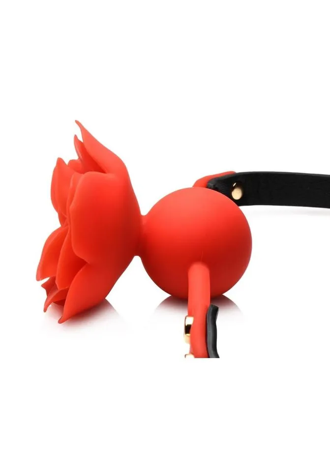Master Series Male Sex Toys Master Series Blossom Gag Silicone Rose Gag