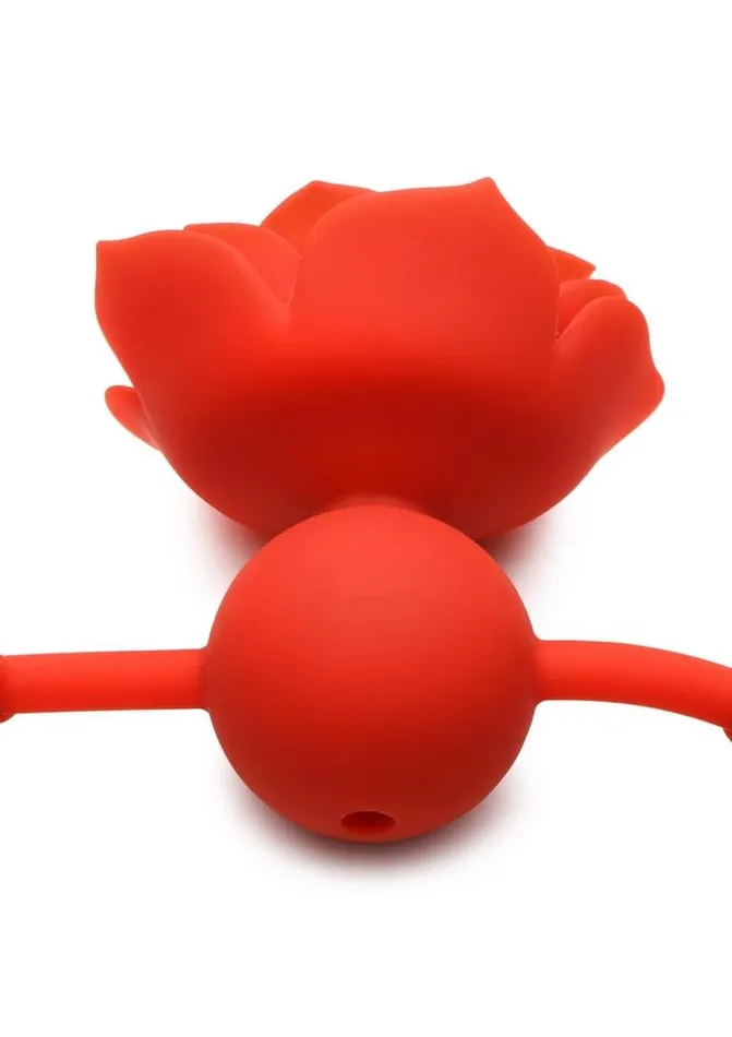 Master Series Male Sex Toys Master Series Blossom Gag Silicone Rose Gag