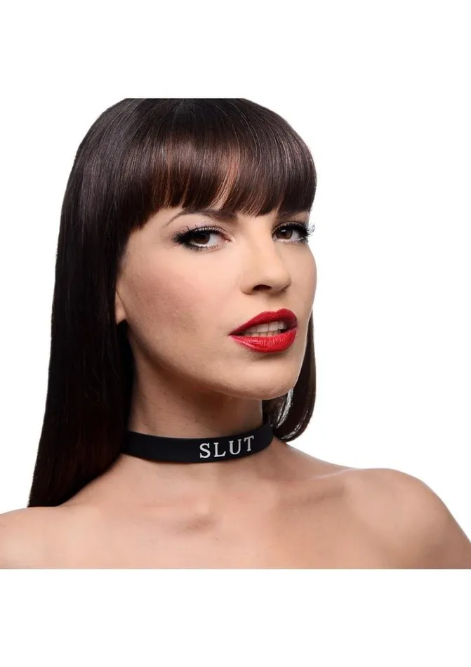 Master Series Male Sex Toys Master Series Silicone Collar Slut