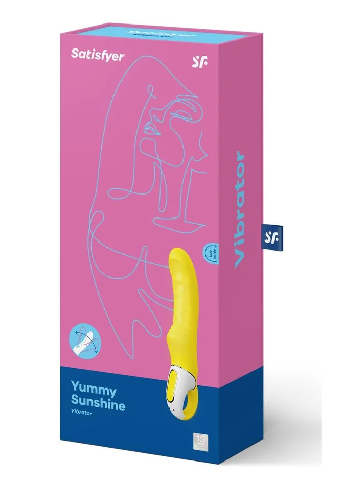 Satisfyer Yummy Sunshine GSpot Vibrator Waterproof Satisfyer Vibrators Satisfyer Yummy Sunshine GSpot Vibrator Waterproof Satisfyer Vibrators