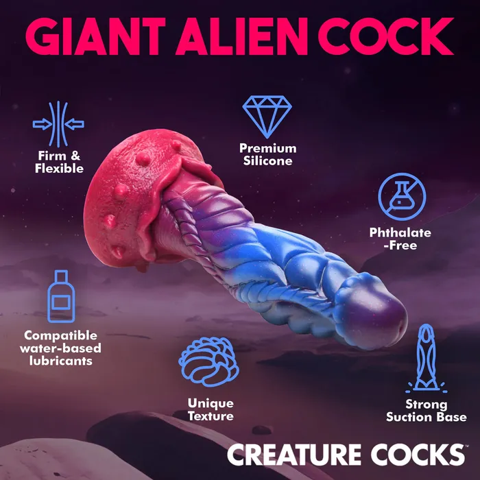 XR Brands Creature Cocks Dildos Intruder Alien Silicone Dildo XR Brands Creature Cocks Dildos Intruder Alien Silicone Dildo